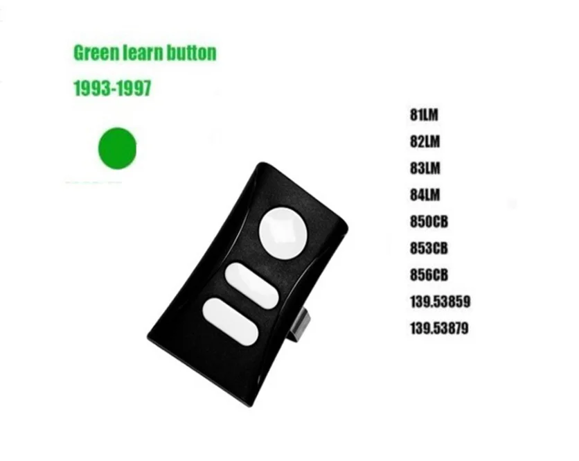 

For 81LM 82LM Green learning button Garage Door Remote Door Control 390MHz