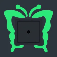 Светящийся мультяшный переключатель наклейки кошка наклейка флуоресцентная фея сердце наклейка детская комната украшение светится в темноте