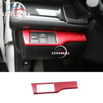

For Honda Civic 2016-2019 Red Headlight Control Switch Frame Panel Trim