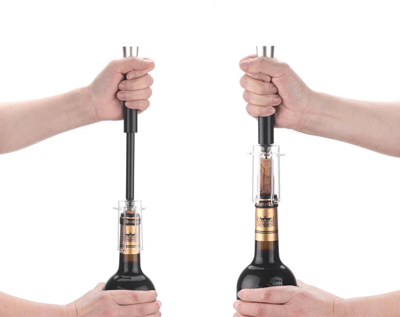 Aluminum Alloy Air Pressure Wine Opener Corkscrew Cork Remover Wine Bottle Opener Foil Cutter Set Kitchen Tools Bar Accessories