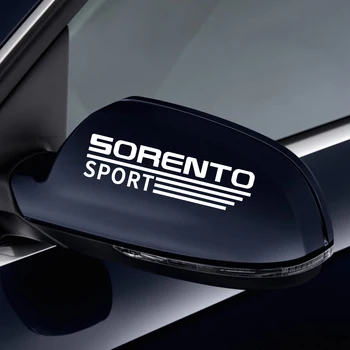 

2PCS Car Decals Auto Decoration Captivation Stickers For Kia Sorento Reflective Graphic Vinyl Rearview Mirror Trim Accessories