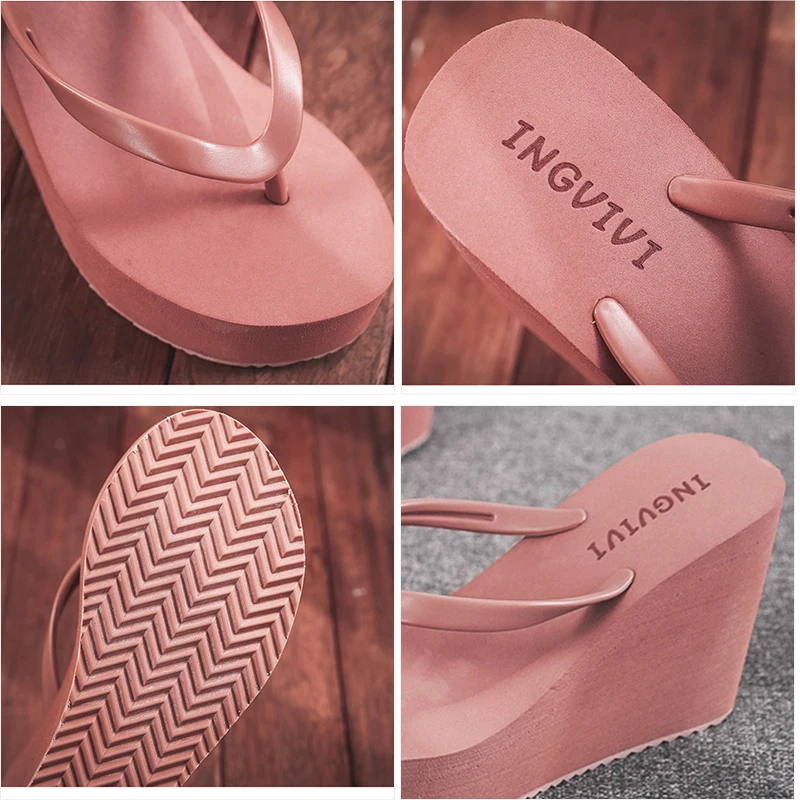 Sandalias De Verano Con Tacón De Cuña Para Mujer – Suela Gruesa De EVA, Cómodas Y Suaves, Ideales Para Playa Y Paseo