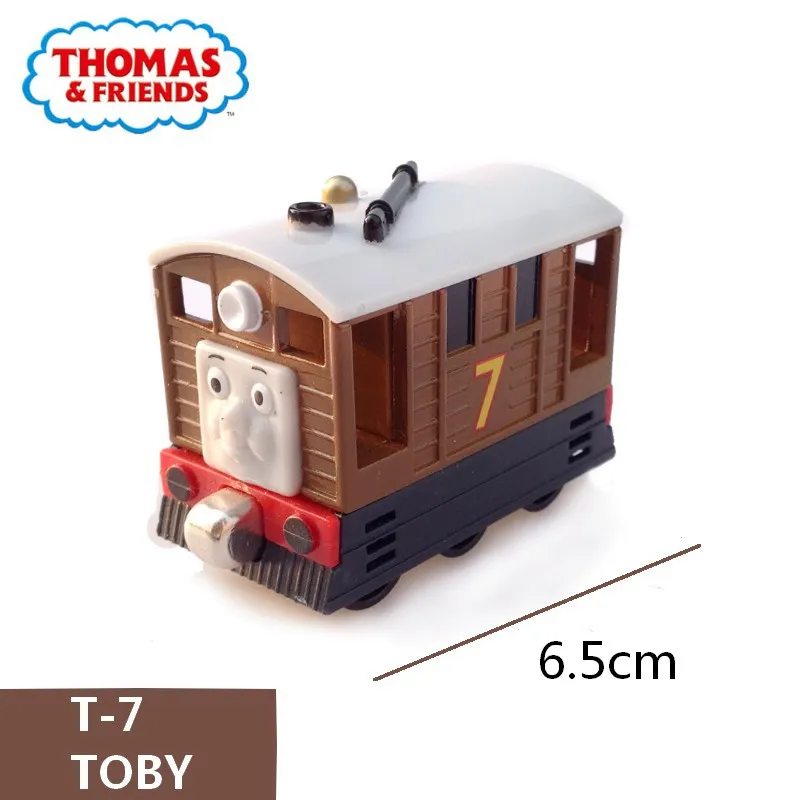 Томас и Друзья Emily локомотив Поезд Модель сплав пластик Магнитный трек железнодорожный вагон игрушка подарок на день рождения - Цвет: Toby
