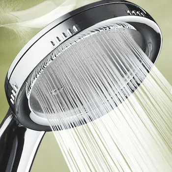 

1PC Pressurized Nozzle Shower Head ABS Bathroom Accessories High Pressure Water Saving Rainfall Chrome Shower Head