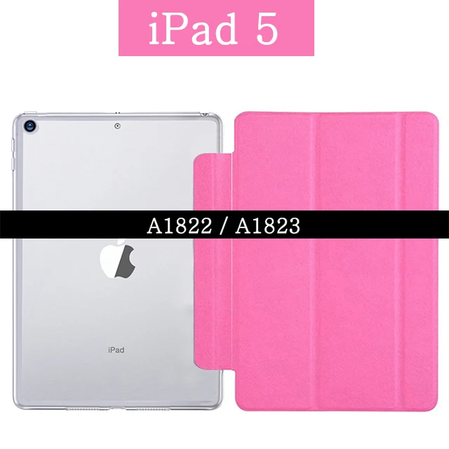 For iPad 5 Магнитный смарт-чехол для Apple iPad 2/3/4, 5, 6, 9,7 A1893 A1954 7th 10,2 A2198 A2200 A2232 из искусственной кожи с автоматическим включением и сна планшетный ПК чехол - Цвет: For iPad 5