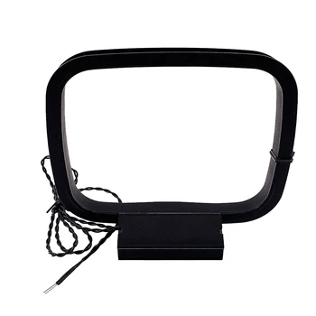 

FM Audio Stable Home Theater HIFI Universal PVC Stereo Receiver TV Anti Corrosion AM Loop Antenna 2 Pin For Radio Rustproof