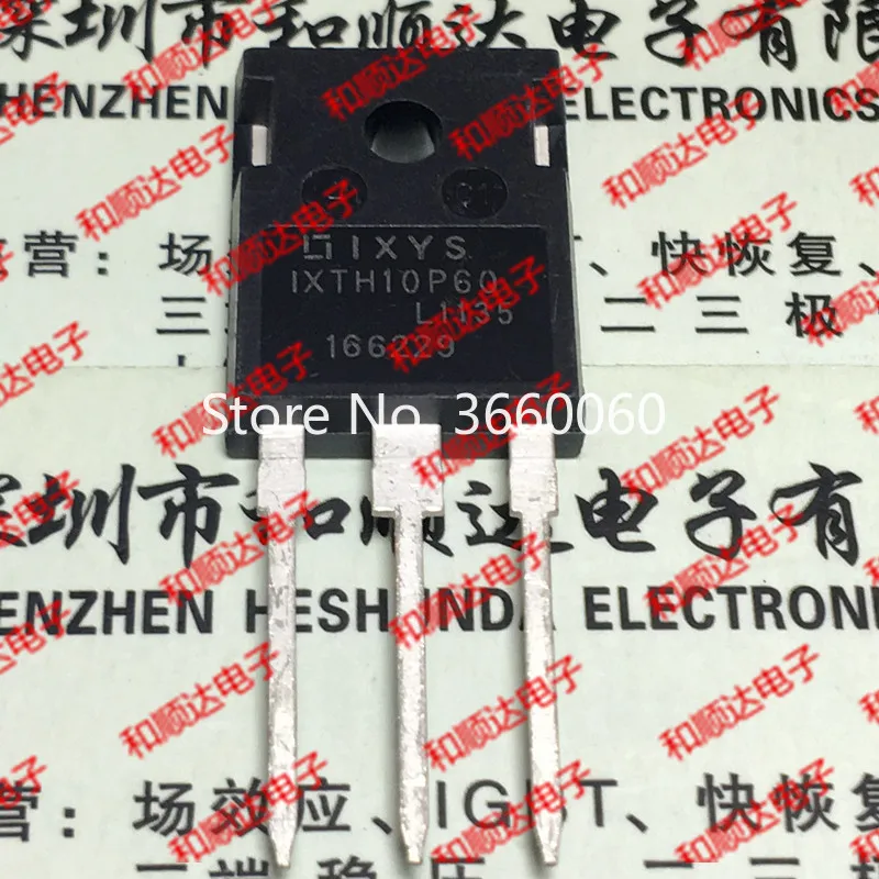 

5pcs/lot IXTH10P60 TO-247 -600V -10A