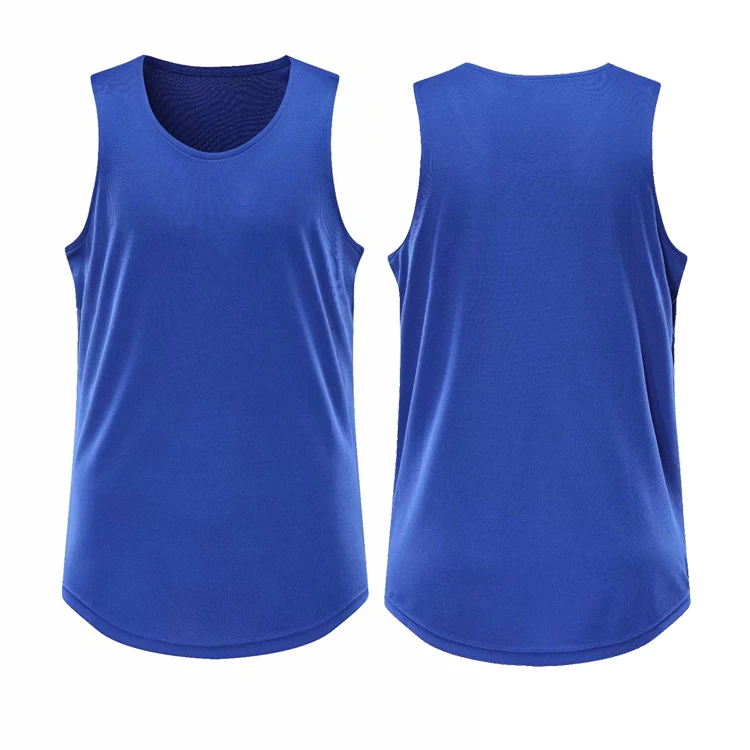 Navy blue Мужская баскетбольная майка без рукавов для колледжа, Спортивная майка для баскетбола, тренировочная майка для бега, дышащая футболка - Цвет: Navy blue