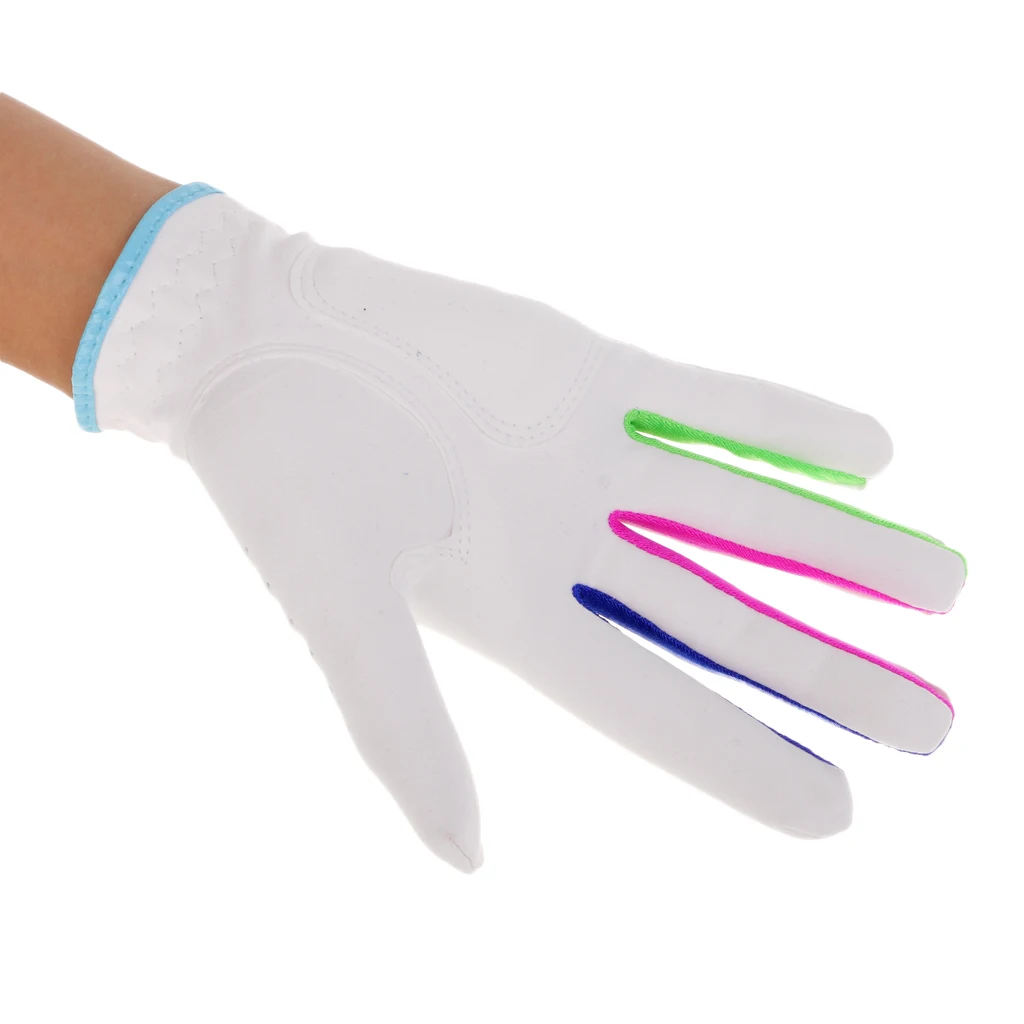1 пара мягких детских перчаток для гольфа, мягкие детские прочные многоцветные перчатки