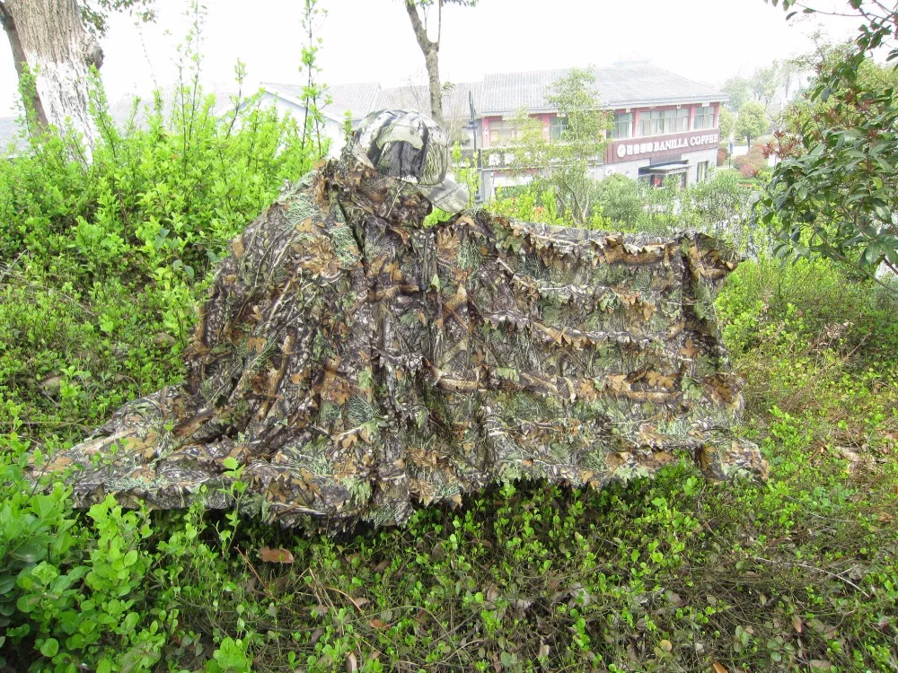 Камуфляжная одежда для охоты с 3D Кленовым листом Bionic Ghillie Yowie Снайпер птичьи часы