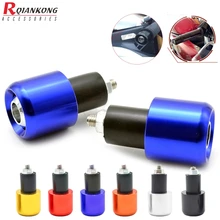 Универсальный руль мотоцикла Концевая вилка слайдер мотоцикл противовес руля рукоятки концы 7/8 ''22 мм ручка бар крышка