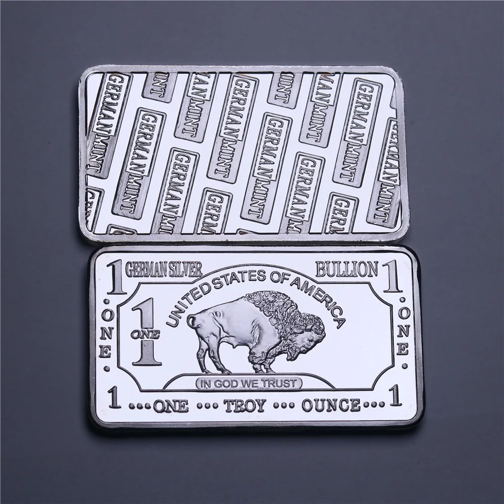 1oz Germany Buffalon Silver Bar. Buffalon Art Bar Silver Bullion (34)