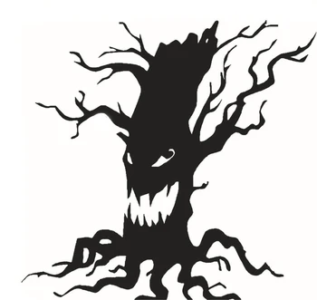 

Creative Halloween Ghost Tree PVC Waterproof Wall Sticker Removable Vinyl Art Mural Decoration Stickers