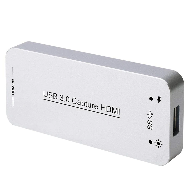 

Usb 3.0 Capture Dongle Adapter,Hdmi To Usb 3.0 Live Streaming Game Capture Device For Ps4 Xbox One 360,Full Hd 1080P 60Fps,Drive
