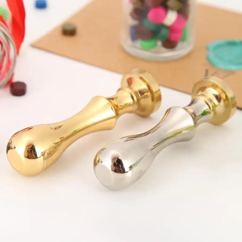Ретро мраморная ручка металлический прочный Соединительный воск уплотнение Медная головка для таможни руководство Свадебный Воск уплотнительный штамп