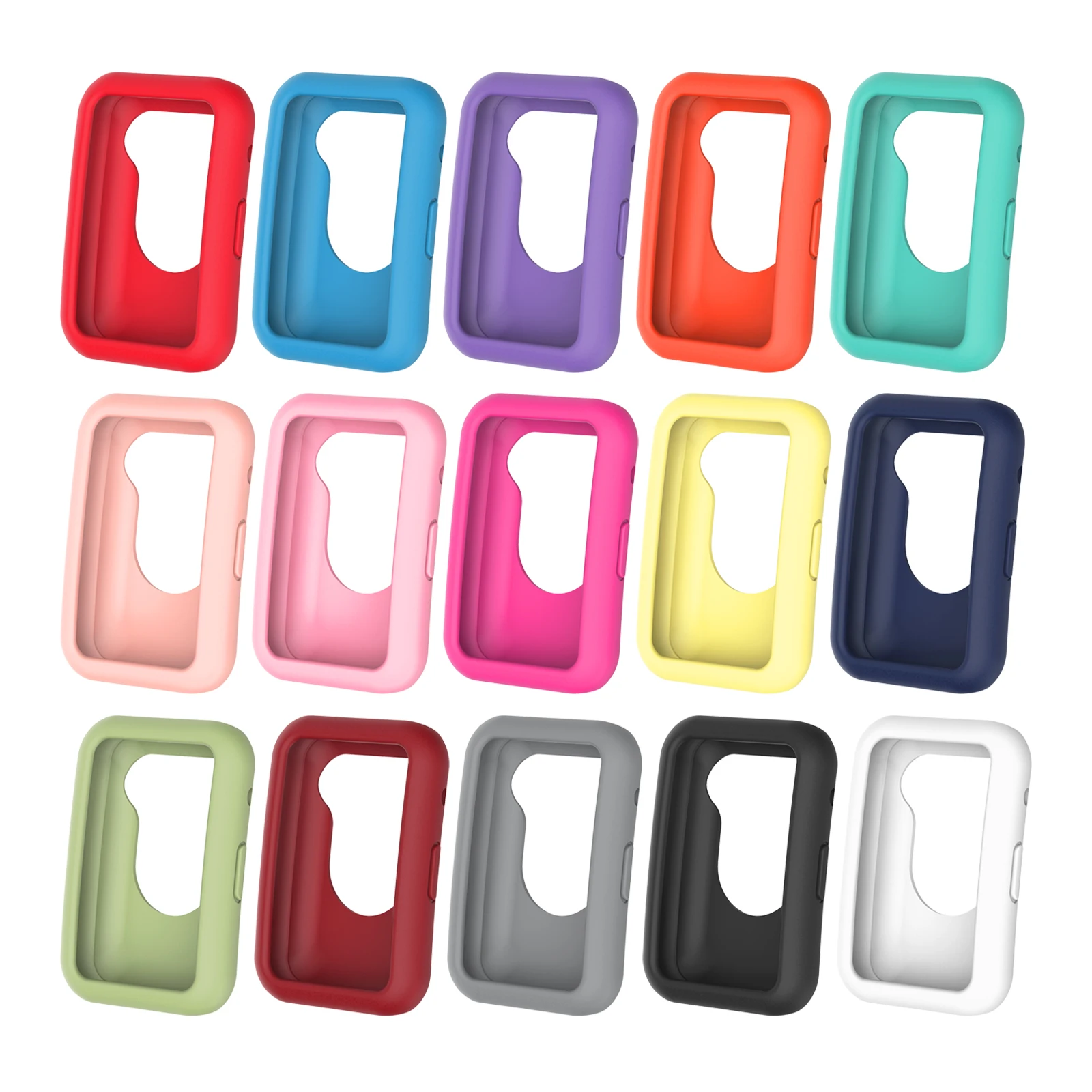 Soft Silicone Protector Case Cover Shell For Huawei Watch Fit Smart Watch Watch Screen Protector Case Watch Cover Watch Protective Case Watch Case Watch Protective Cover TPU Protective Case Watch Screen Protector Watch Accessories