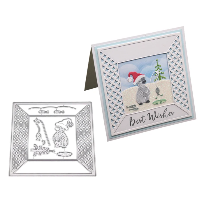 Cute Penguin Carbon Steel Cutting Dies Scrapbook Paper Craft Emboss Punch Stencil Mold TP899