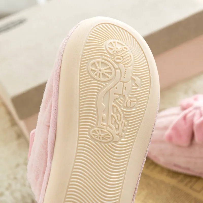 

COUPLE'S Men And Women Plush Autumn & Winter Home Fashion Couples Cotton Slippers Indoor Couples Tide Men's Slip-Women's Top Gra