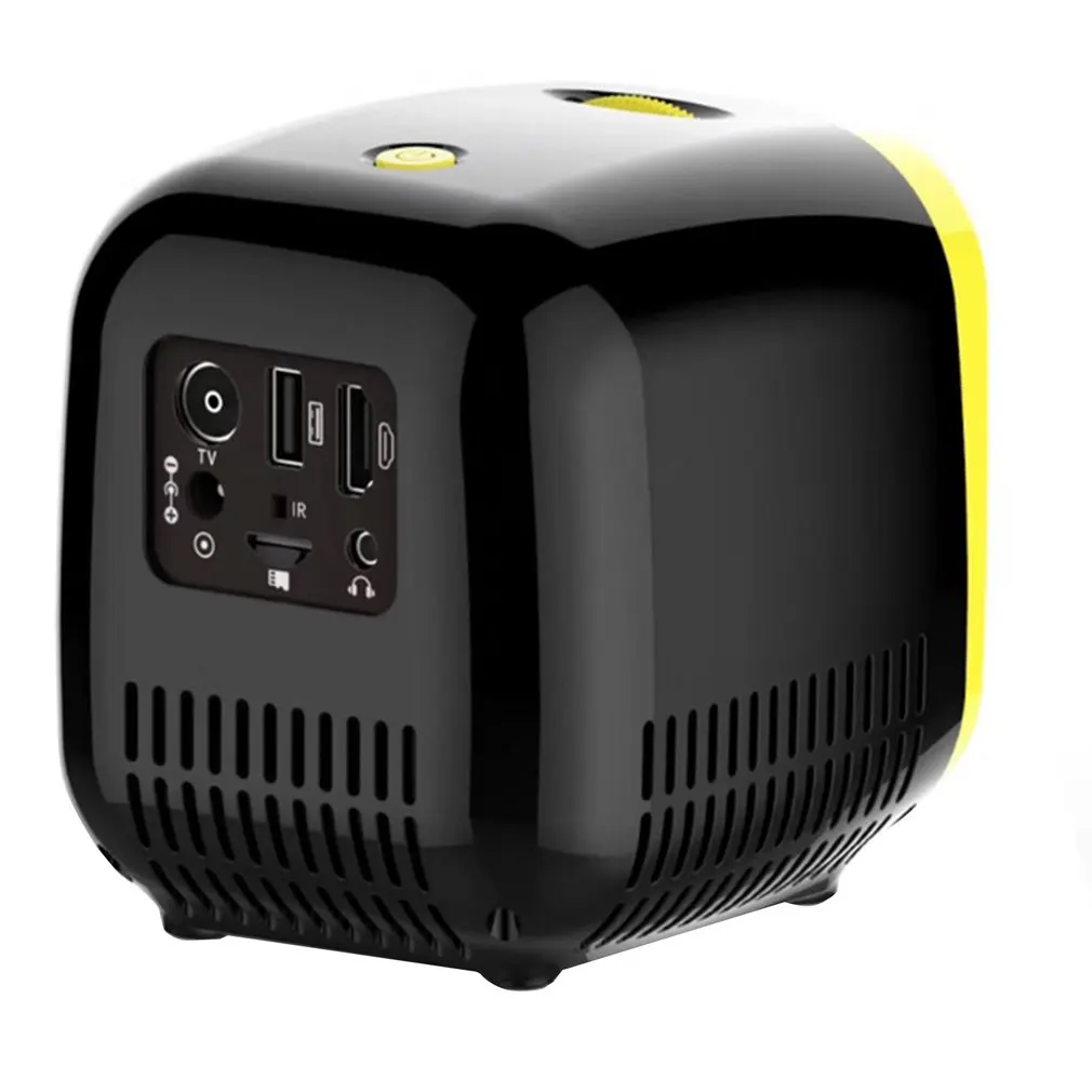 US plug Mini Pocket 1000 Lumens Projector LED Home Theater Cinema HD 1080p USB HDMI TF Portable Led Support Hd