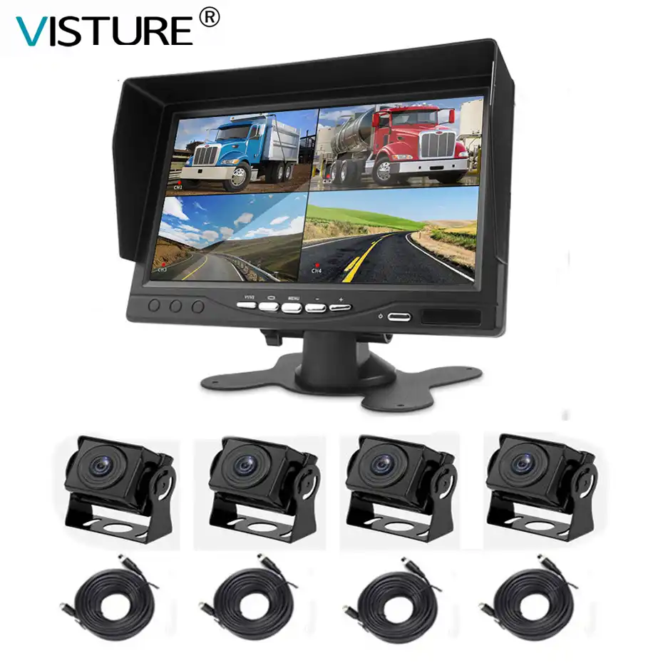 トラック Dvr モニターダッシュカメラバックミラーシステムカムビデオレコーダー Cctv 車両 7 インチ車のための表示バス駐車場 360 リアビューカメラ Dvr ダッシュカメラ Aliexpress