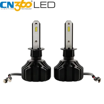 

CN360 2pcs h1 led h3 led Headlight Bulb Car Light 8000lm 40w 6000k 12v 24v Mini Auto Headlamp Waterproof Upgrade S1 N1