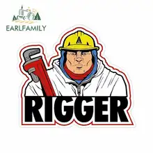 EARLFAMILY 13cm x 11.3cm for Rigger Mafia Weld Anime Car Stickers Vinyl JDM Sunscreen Bumper Trunk Truck Graphics Accessories EARLFAMILY 13cm x 11.3cm for Rigger Mafia Weld Anime Car Stickers Vinyl JDM Sunscreen Bumper Trunk Truck Graphics Accessories