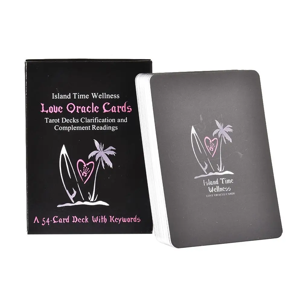 

54PCS Full English Island Time Wellness Love Oracle Cards Tarot Card Family Party Divination Board Game Cards
