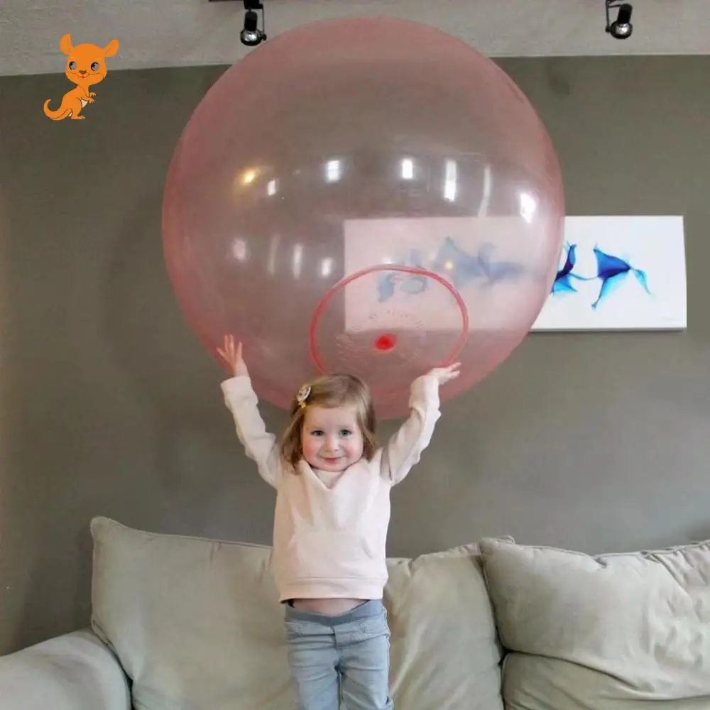 

Oversized Inflatable Water Balloon Ball 1.2m Super-large TPR Bubble Ball Without Air Pump Outdoor Water Park Parent-child Toys