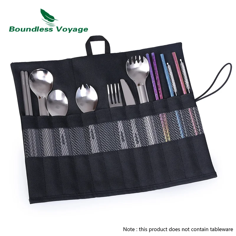 Boundless Voyage Tent Stakes Bag Cutlery Storage Bag Outdoor Camping Tent Pegs Nails Drawstring Storage Travel Stuff Sack
