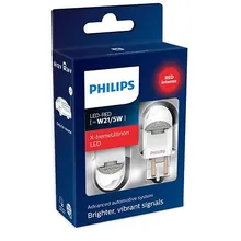 Лампа W21/5W 12V-LED(W3x16q) 2.2/0.3W RED X-tremeUltinon LED gen2(уп.2шт.) PHILIPS 11066XUR X2