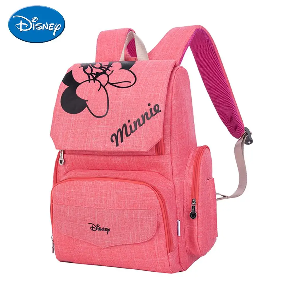 Сумка для подгузников disney с Микки и Минни, большая емкость для мамочек для ухода за ребенком, сумка для кормления, рюкзак для путешествий, шоппинга, дизайнерская сумка-Органайзер для подгузников