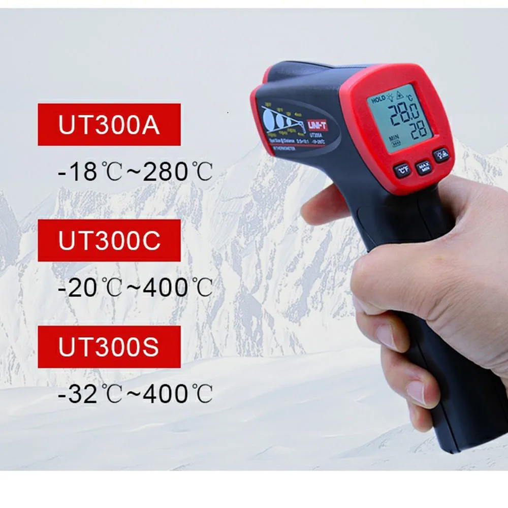 

UNI-T ANTI CORONAVIRUS Non Contact Laser Infrared Digital Ir Thermometer Gun LCD display Temperature Measuring Degree Tester