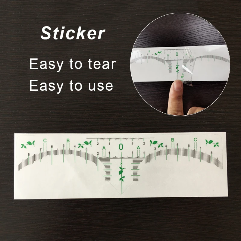 eyebrow ruler sticker  (6)