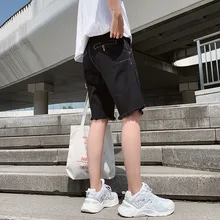 Summer New Men's Leisure Stretch Ripped Short Jeans Fashion Casual Slim Fit Cotton Breathable Denim Shorts Male Clothes Summer New Men's Leisure Stretch Ripped Short Jeans Fashion Casual Slim Fit Cotton Breathable Denim Shorts Male Clothes
