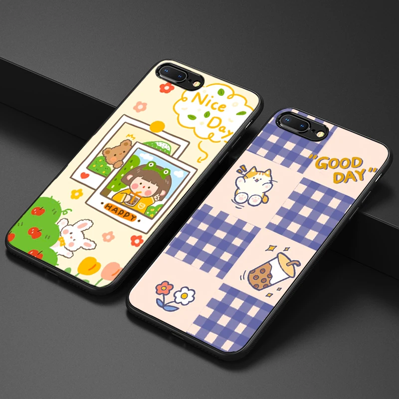Милый Модный мягкий чехол с рисунком для девочек iphone XR X 11 pro max XS телефона SE2020 6s 6 7 8