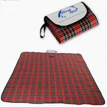 New Outdoor Beach Picnic Folding Camping Mat Multiplayer Waterproof Sleeping Camping Pad Mat Moistureproof Plaid Blanket