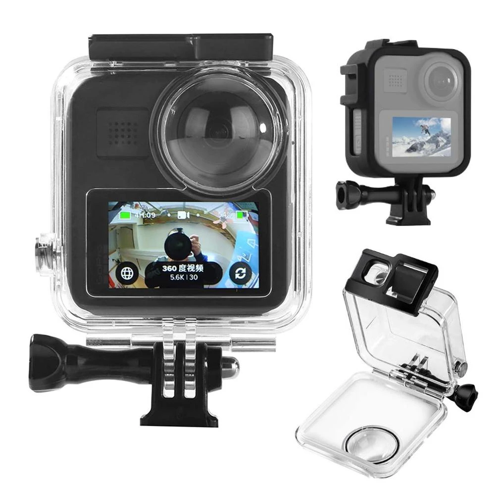 45m For Gopro Max Waterproof Housings Shell Protective Frame Box For Go Pro 360 Panoramic Camera Dive Case Accessories Sports Camcorder Cases Aliexpress 45m For Gopro Max Waterproof Housings Shell Protective Frame Box For Go Pro 360 Panoramic Camera Dive Case Accessories Sports Camcorder Cases Aliexpress
