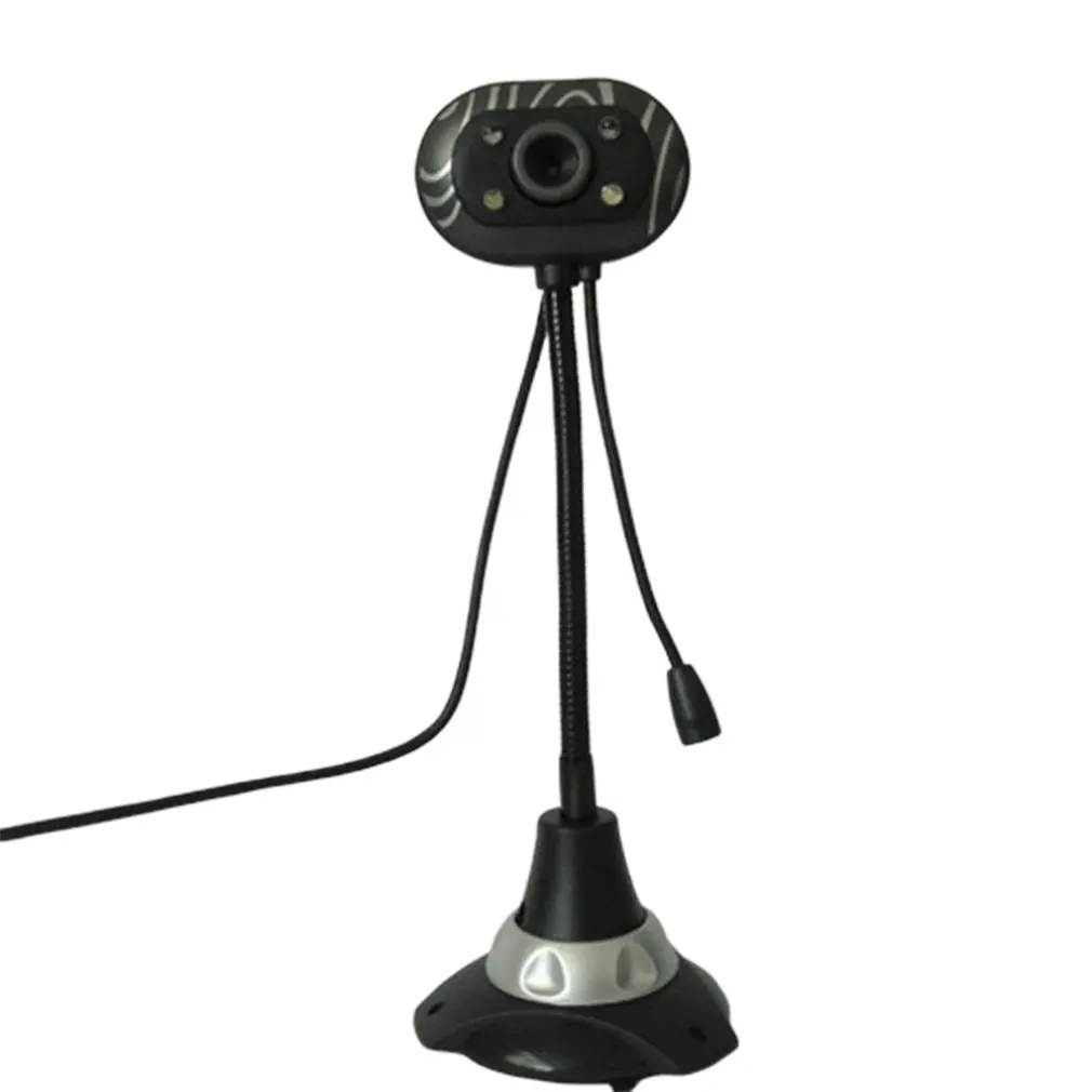 USB Настольный HD веб камера Веб Встроенный ночной светодиодный светильник для