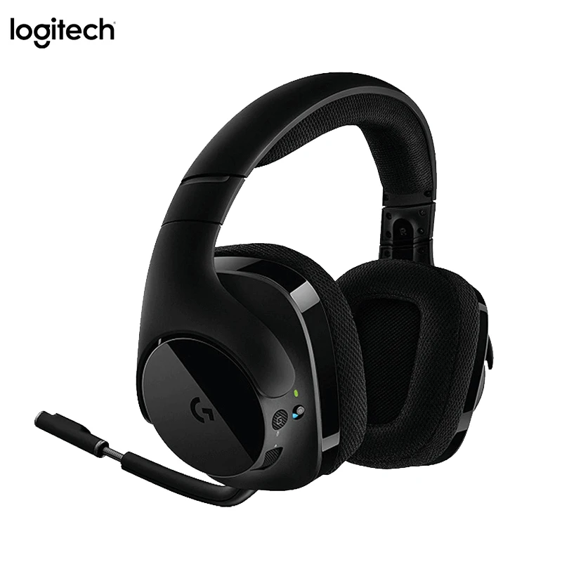 Оригинальные беспроводные Игровые наушники Logitech G533 DTS 7 1 с микрофоном