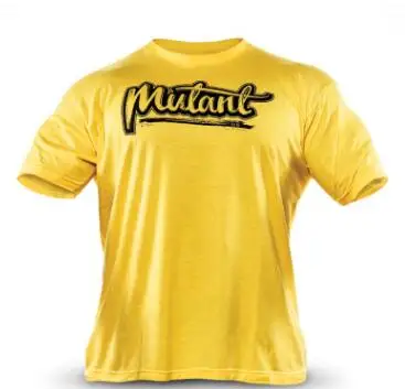 Брендовая мужская футболка для фитнеса, облегающие рубашки с коротким рукавом, хлопковая одежда, модная повседневная футболка с круглым вырезом и принтом мутанта - Цвет: 04