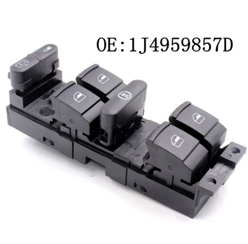 

High Quality 1J4959857D Master Window Power Control Switch Fit For V W Golf Jetta Passat B5 SEAT Leon 1998-2005 1J4 959 857 D