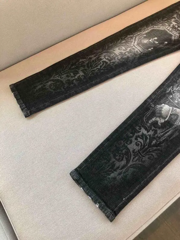 AH1269, модные мужские джинсы,, Подиумные, Роскошные, известный бренд, Европейский дизайн, вечерние, Стильная мужская одежда