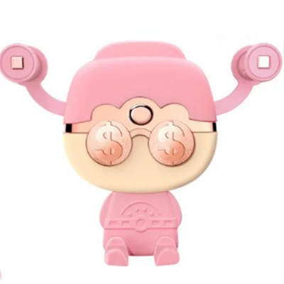 phone holder-pink Полностью автоматический Бог богатства автомобильный вентиляционный стенд гравитационный держатель мобильного телефона в автомобиль универсальный автомобильный телефон Подставка для автомобиля стол дома - Цвет: phone holder-pink