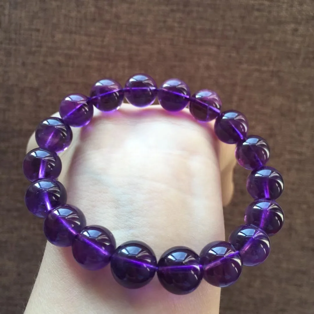

Natural Amethyst Bracelets Crystal Transparent Color Purple Simple Generous Beautifully Versatile Workmanship Delicacy