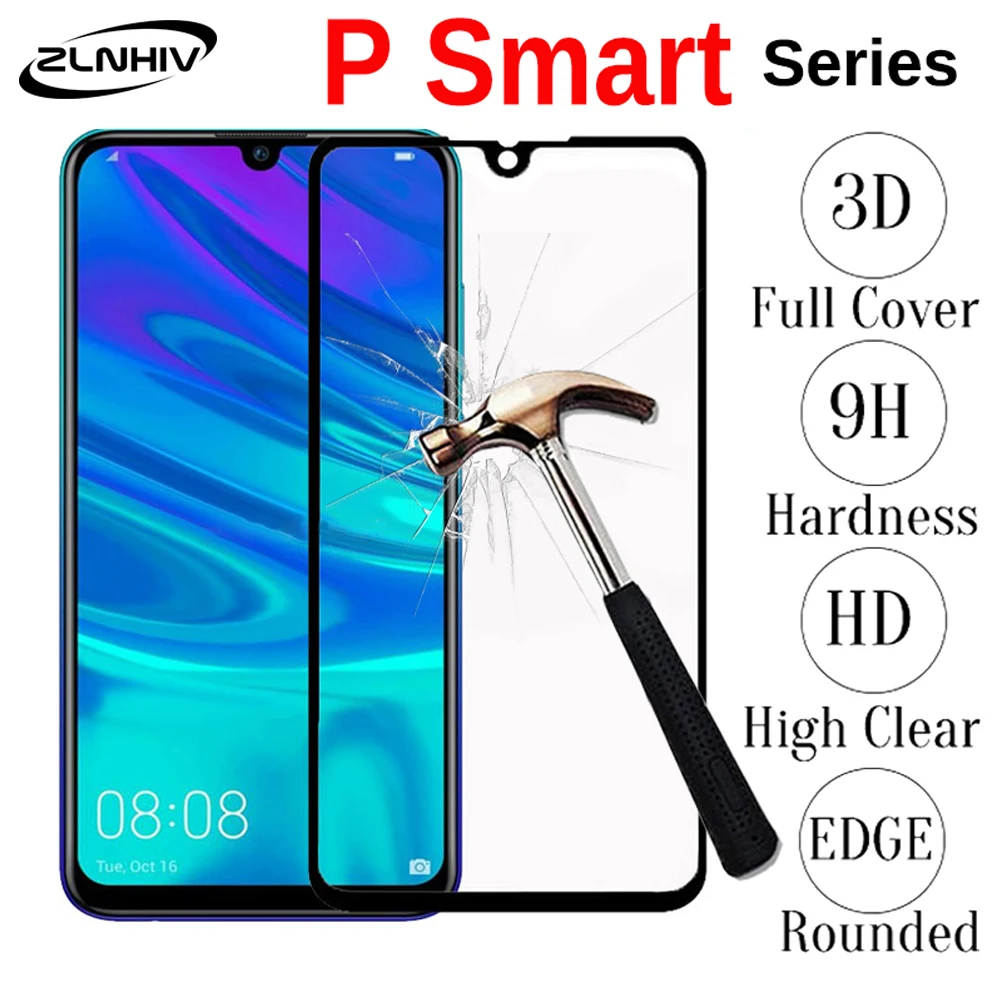 Закаленное стекло ZLNHIV для huawei p smart plus 2019 2018 защитная пленка Z Защитная экрана смартфона|Защитные стёкла и