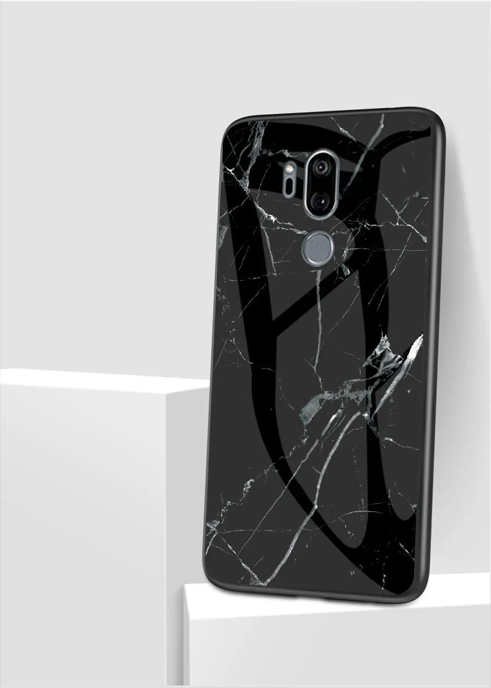 Для LG G7 ThinQ чехол стекло задняя Жесткая Крышка для телефона чехол для Funda LG G7 LGG7 чехол G710 мягкий TPU бампер закаленный для LG G 7 6,1''