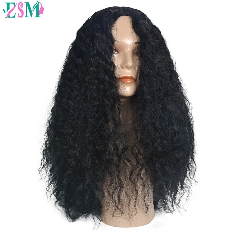 

Long Curly Hair High Temperature Hair wig African American Hairstyle Synthetic Hair Wigs For Woman Black Natural
