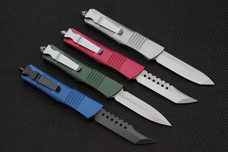 Hifinder hiking knives 5 kinds of color Made D2 blade Aluminum handle Survival EDC camping hunting outdoor knife 4