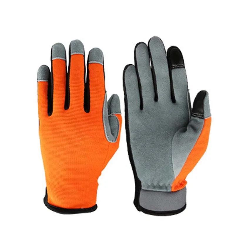 

Men's summer anti-skid, non-slip, breathable, full-finger gloves