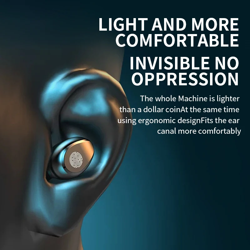 Wireless Bluetooth Headset 5 0 One Pair Of Mini Invisible Small In Ear Sports Running Super Long Standby Universal